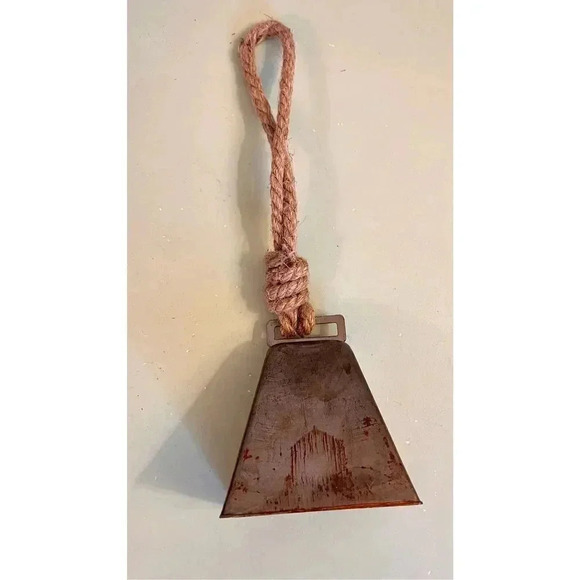 Copper and/or metal Cow or Goat Bell - 2.5” Height With Rope Attachment - Picture 2 of 6